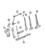 68356619AC - Body Sheet Metal Except Doors: Blocker Foam, Left for Mopar Image