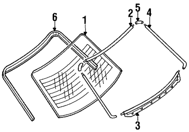 79712Q5600 - : Glass for Nissan Image