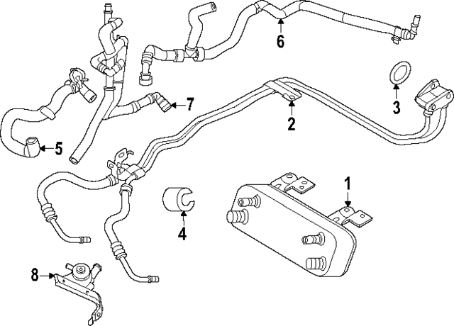 MB3Z18N344D - : Coolant Hose for Ford: Ranger Image