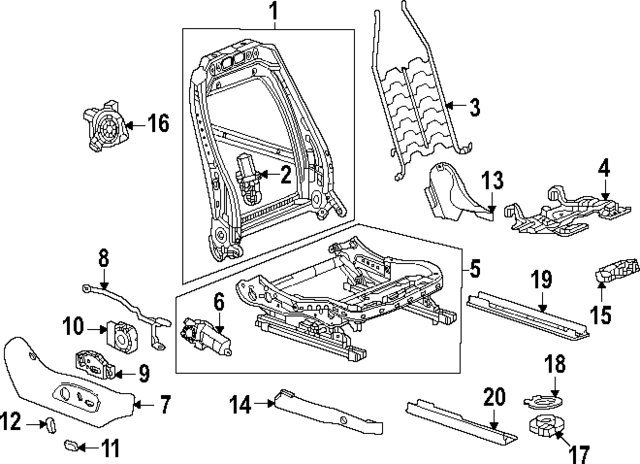 13566695 - Body: Cushion Frame for Acura Image