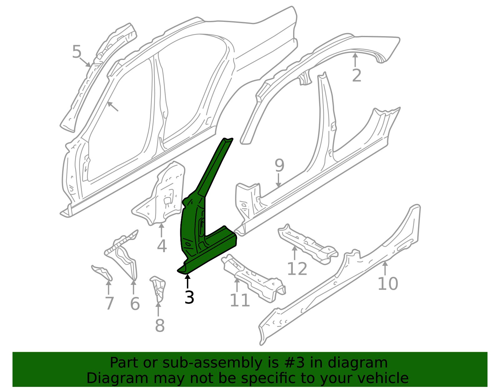 Genuine BMW 41-00-8-252-553 | Hinge Pillar | FREE Shipping on Most ...