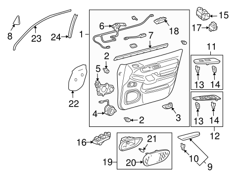 Interior Trim - Front Door for 2004 Lexus GX470 | Lexus of