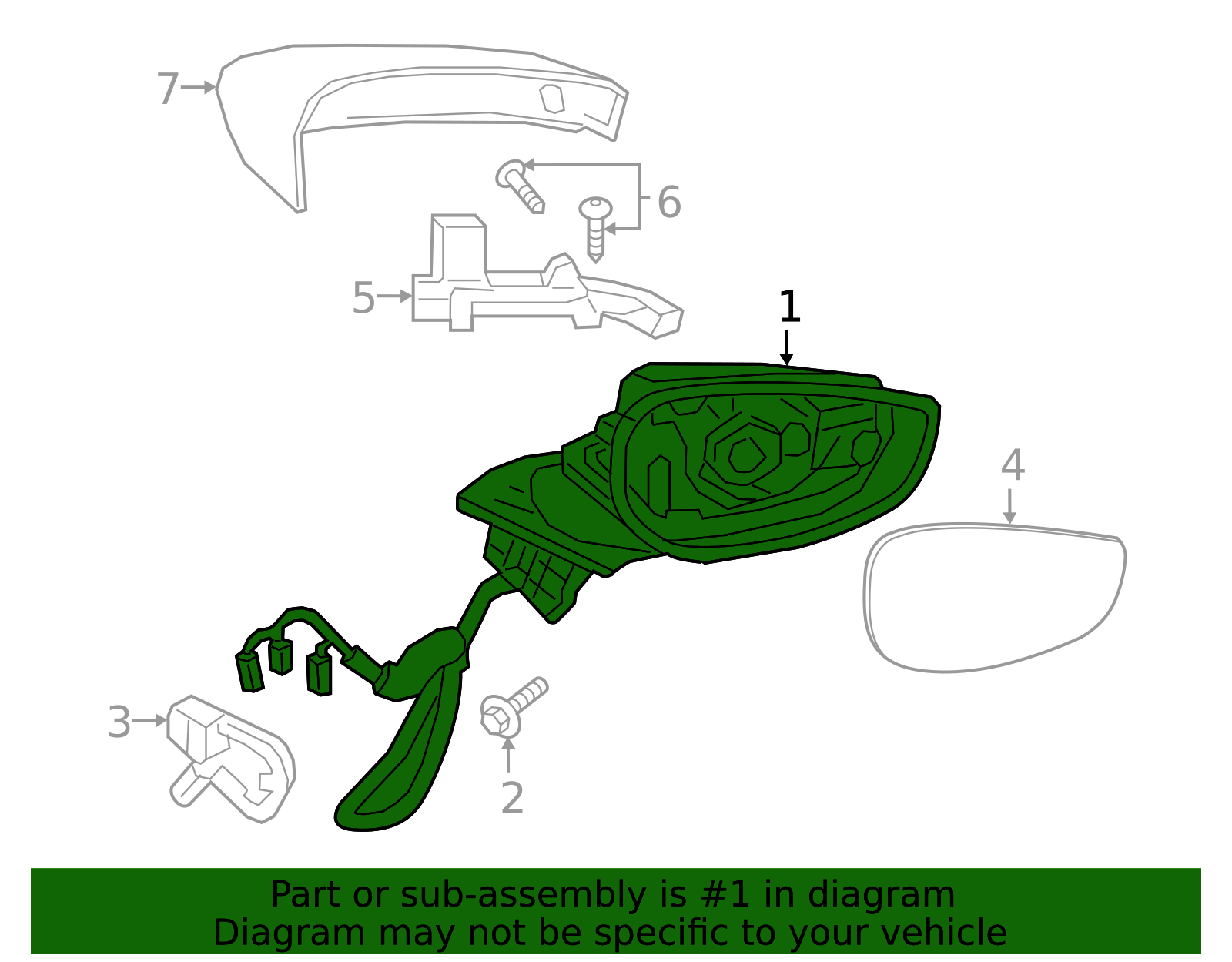 BEKP-69-181J - Mirror Assembly 2019-2022 Mazda 3 | Mazda-Parts