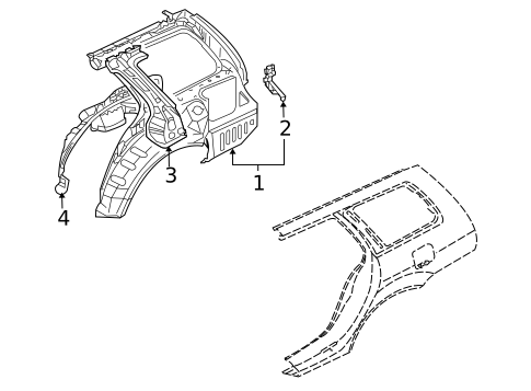Inner Structure for 2004 Mitsubishi Lancer #0
