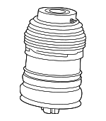 2973203601 - : Air Spring                               for Mercedes-Benz: EQE 350, EQE 350 SUV, EQE 350+, EQE 350+ SUV, EQE 500, EQE 500 SUV, EQS 450, EQS 450+, EQS 580 Image