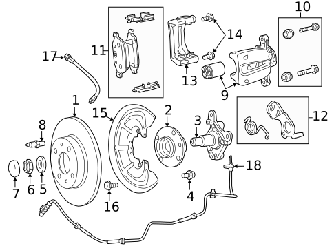 Brake Components for 2019 Fiat 500 #1