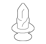 9046709227 - Body: Lower Cover Clip for Scion: iM, iQ, tC, xB | Toyota: 4Runner, Corolla iM, Mirai, RAV4 Image