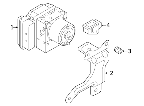 ABS Components for 2013 Hyundai Elantra GT #0
