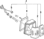 FOBZ13404A - Electrical: Tail Lamp Assembly for Ford Image