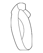 9611110850 - Engine: Inlet Connector Clamp for Lexus: ES300, ES300h, ES330, GS300, GS450h, HS250h, IS300, NX350h, NX450h+, RC200t, RC300, RC350, RX300, RX330, RX350h, RX450h+, UX200 Image