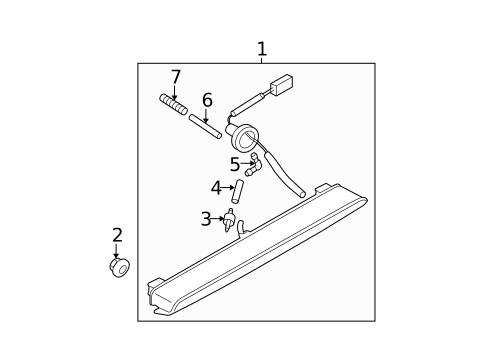 High Mounted Stop Lamp for 2007 Subaru Outback #0