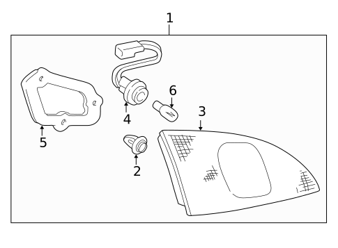 Backup Lamps for 2000 Toyota Corolla #0