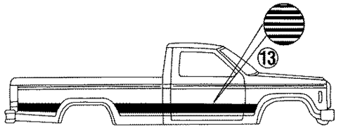 Stripe Tape for 1991 Ford Ranger #7