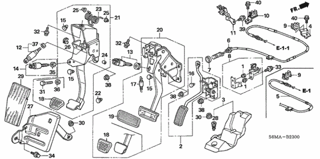 Pedal for 2006 Acura RSX #0
