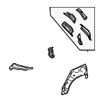 90815SJ380 - : Body C-Pillar Baffle Plate for Subaru Image