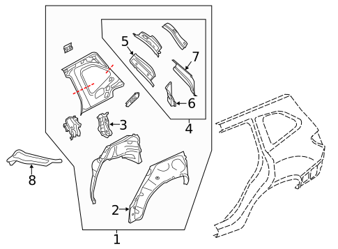 Inner Structure for 2024 Subaru Forester #0