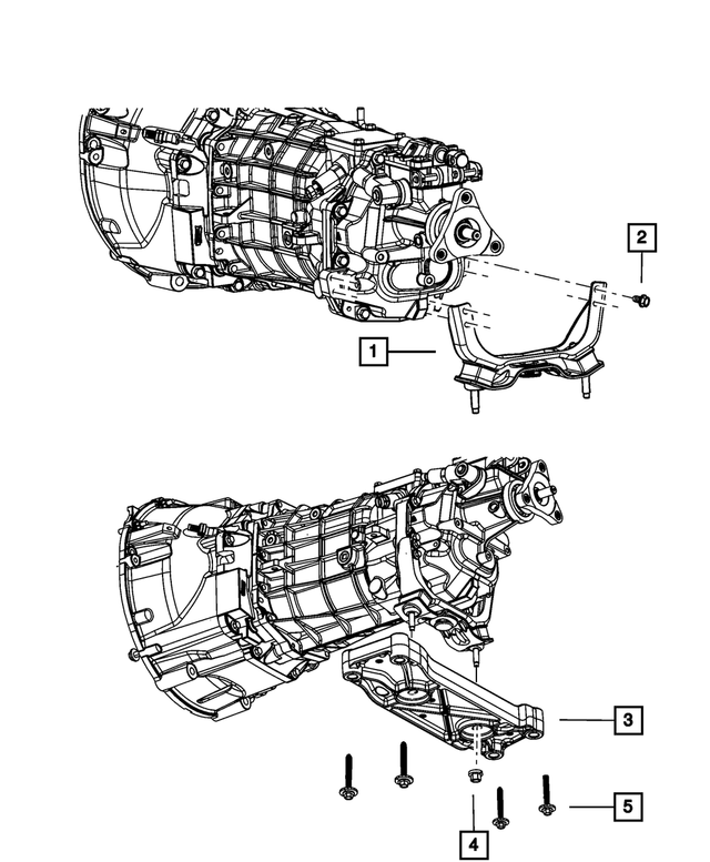 6101759 - TR6060; 6-Speed; Manual Transmission: Hex Head Screw And Washer for Mopar Image image
