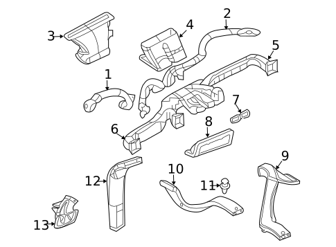 Ducts for 2008 Dodge Durango #0