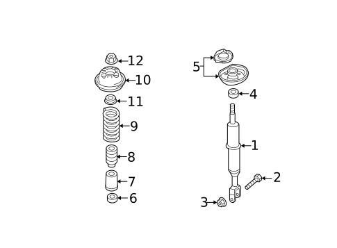 Struts & Components for 2007 Audi A4 Quattro #0
