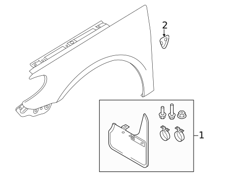 Exterior Trim - Fender for 2014 Volkswagen CC #0