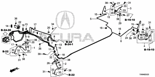 Brake Lines (1) for 2014 Acura ILX #0