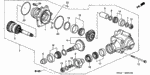 21411RZF000 - Transmission - Manual: HOLDER, TRANSFER for Honda Image