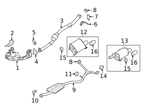 Exhaust Manifold for 2008 Subaru Impreza #1
