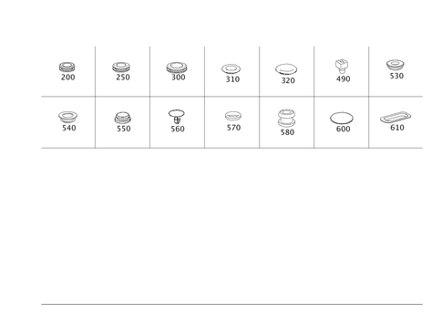 Expansion Plugs, Grommets for 2006 Mercedes-Benz SLR McLaren #0