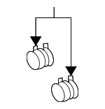 2922A306 - Cooling System: Oil Cooler Tube Clamp for Mitsubishi Image