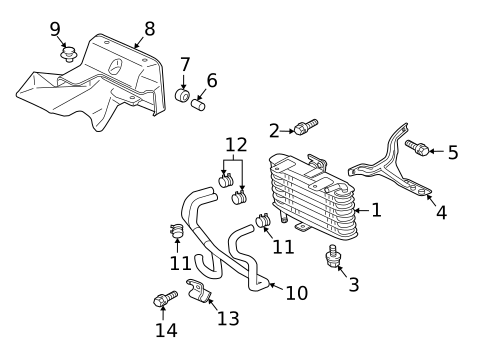 Trans Oil Cooler for 2012 Mitsubishi Lancer #0
