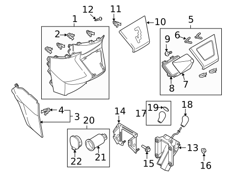 Front Console for 2009 Mazda 5 #1