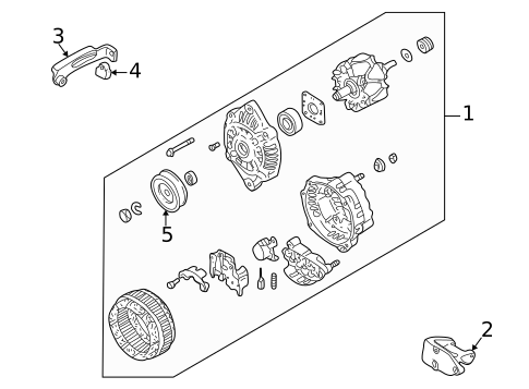 Alternator/Generator & Related Components for 1999 Mazda 626 #0