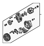 FS1118300R - : Alternator for Mazda: 626, MX-6 Image