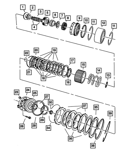 Overdrive Gear Train for 2003 Dodge Ram 3500 #0