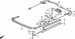 70320SM4013 - Interior/Bumper: RAIL, R. SUNSHADE (SUNROOF) for Honda Image