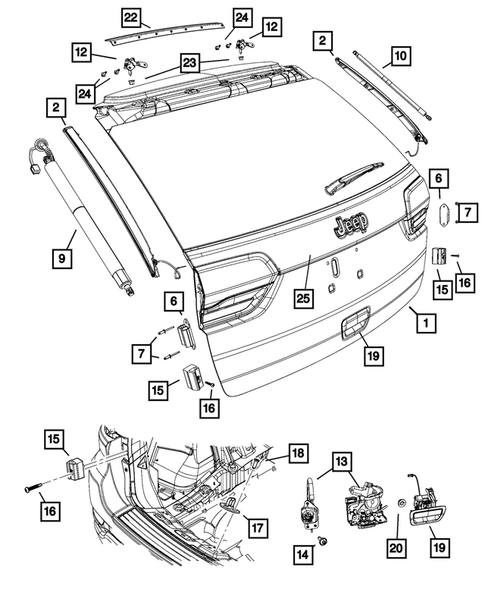 Lift and Tail gates for 2014 Jeep Grand Cherokee #0