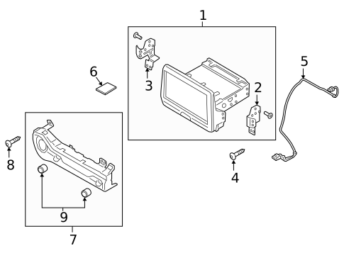 Navigation System Components for 2019 Hyundai Veloster #0