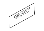 9Y0853155 - Body: Nameplate for Porsche Image