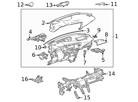 Instrument Panel for 2021 Buick Envision #0