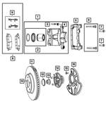 R5142557AA - Brakes: Disc Brake Caliper Assembly, Remanufactured, Left for Chrysler: 300 Image