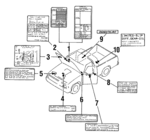 UC8769D21C - Body: Label for Mazda: B2000, B2200, B2600 Image