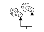 N91205601 - Body: Hinge Bolt for Porsche Image