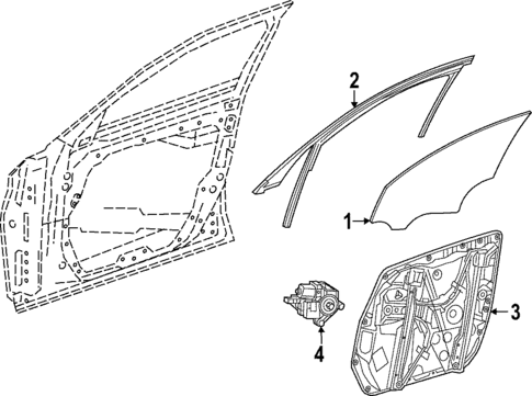 Glass - Front Door for 2025 Mercedes-Benz CLE 300 #0