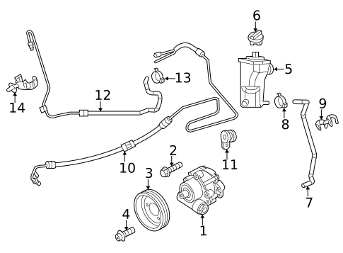 Pump & Hoses for 2011 Volkswagen Jetta #0