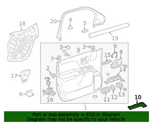 2014-2019 GM Front Driver Side Door Armrest Cover Trim 23291499 | OEM ...