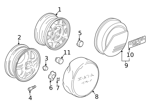 Wheel for 1998 Honda CR-V #0