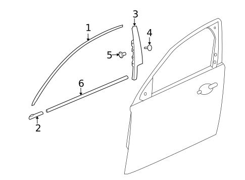 Exterior Trim - Front Door for 2018 Jaguar XJR575 #0