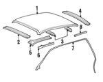 F8VZ5442220AA - Body: Rear Header for Lincoln: Town Car Image