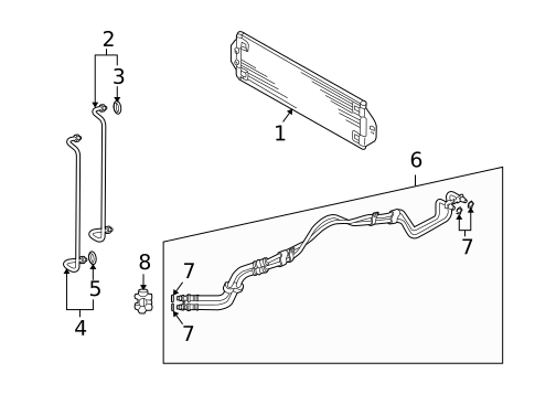 Trans Oil Cooler for 2010 Porsche Cayenne #0