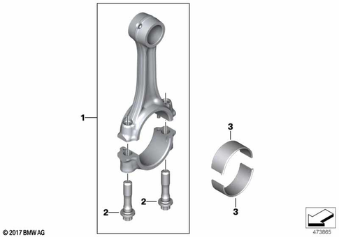 Connecting Rod with Bearing for 2021 BMW-Motorrad G 310 R #0